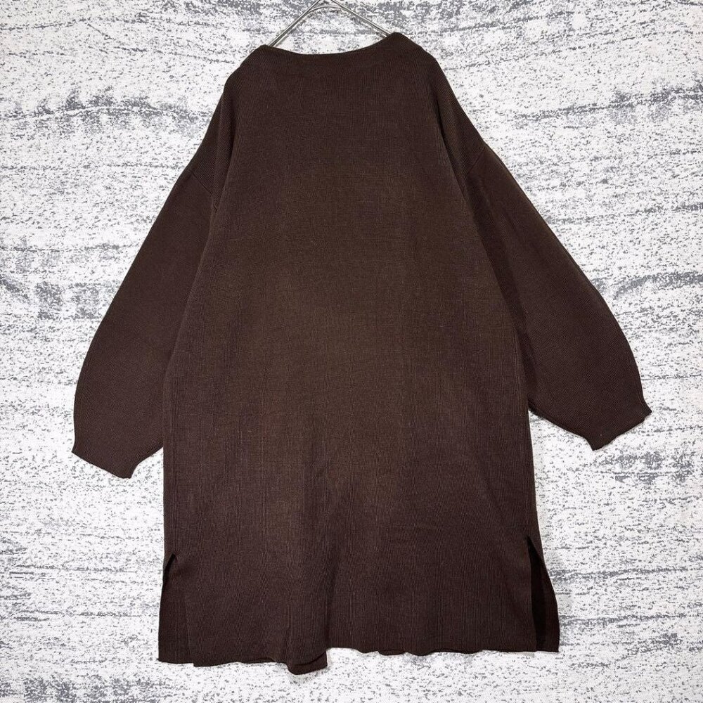 Lilia Long Cardigan Knit Coat Outerwear Fall Winter Loose Buttonless